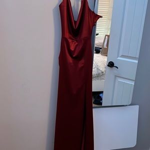 Rust Red Prom Dress
